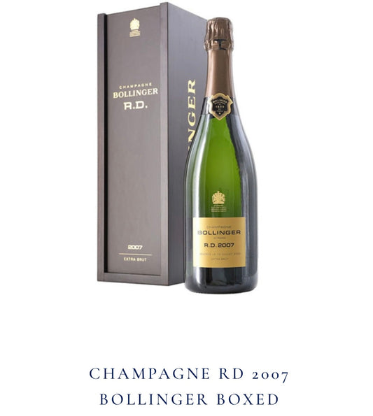 CHAMPAGNE RD 2007 BOLLINGER BOXED